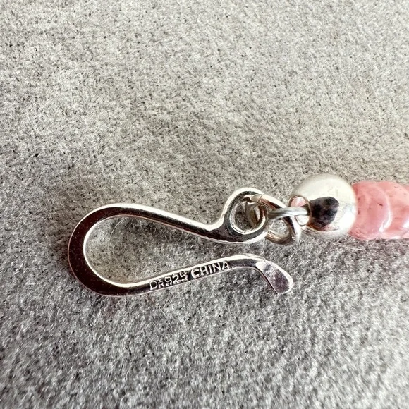 Jay King Rhodochrosite Graduated Bead 18" Sterling Silver Necklace - Picture 7 of 7